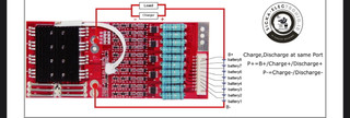 مدیریت شارژ و بی ام اس باتری لیتیوم آهن فسفات ۸ سلولی با بالانسر /LFP bms /8 cell smart LiFePo BMS real power(خرید شامل برد شارژ مطابق تصویر اصلی برد قرمز میباشد)